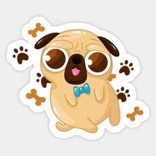 What the pug? Sticker